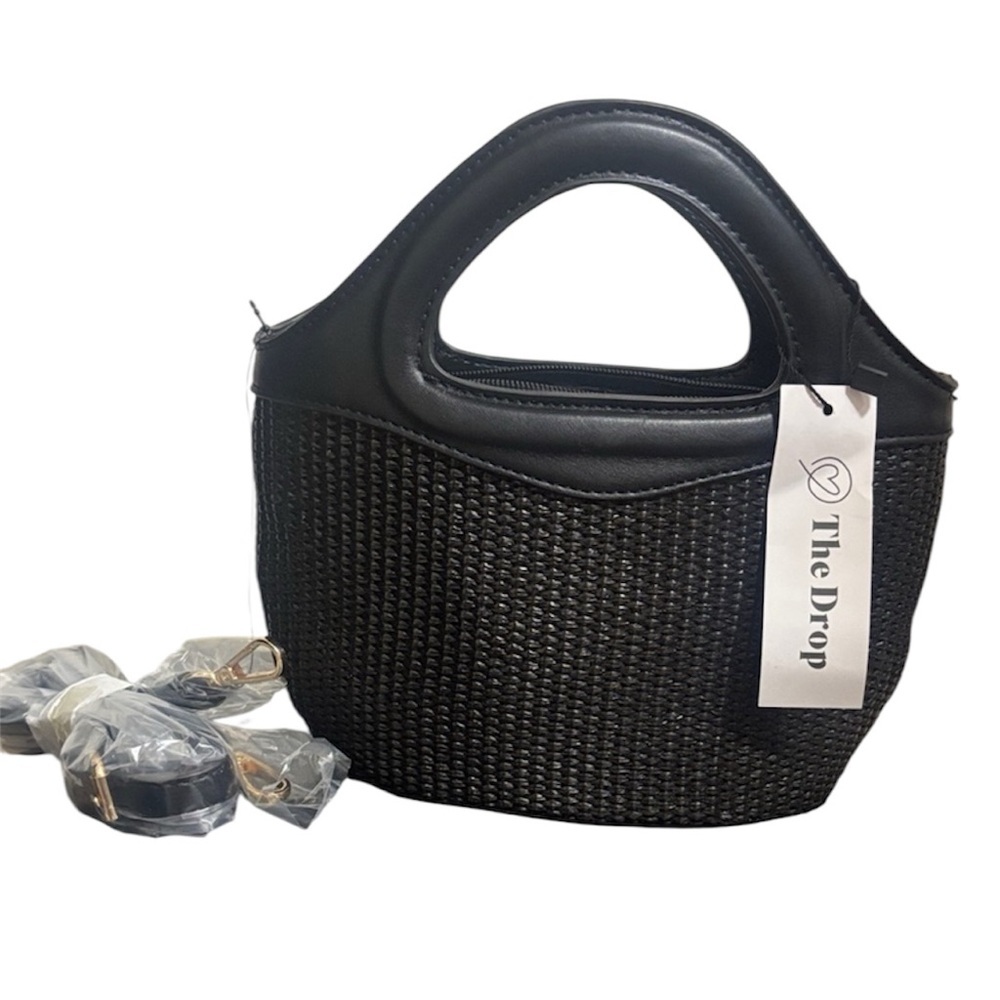 The Drop Black‎ Woven Mini Bag